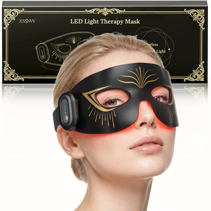 Red Light Therapy for Eyes，Under Eye Red Light Therapy Mask,630nm Red Light & 850nm Infrared Red Light Therapy for Anti-Aging,Boost Collagen,Reduce Dark Circles & Wrinkles