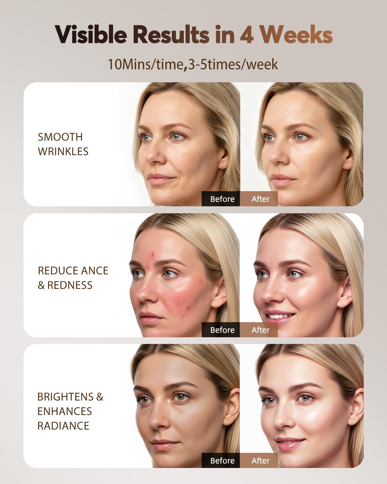 XSSNVV Red Light Therapy LED Face Mask