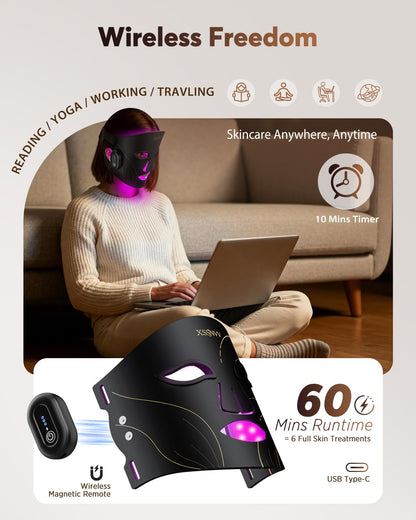 XSSNVV Red Light Therapy LED Face Mask